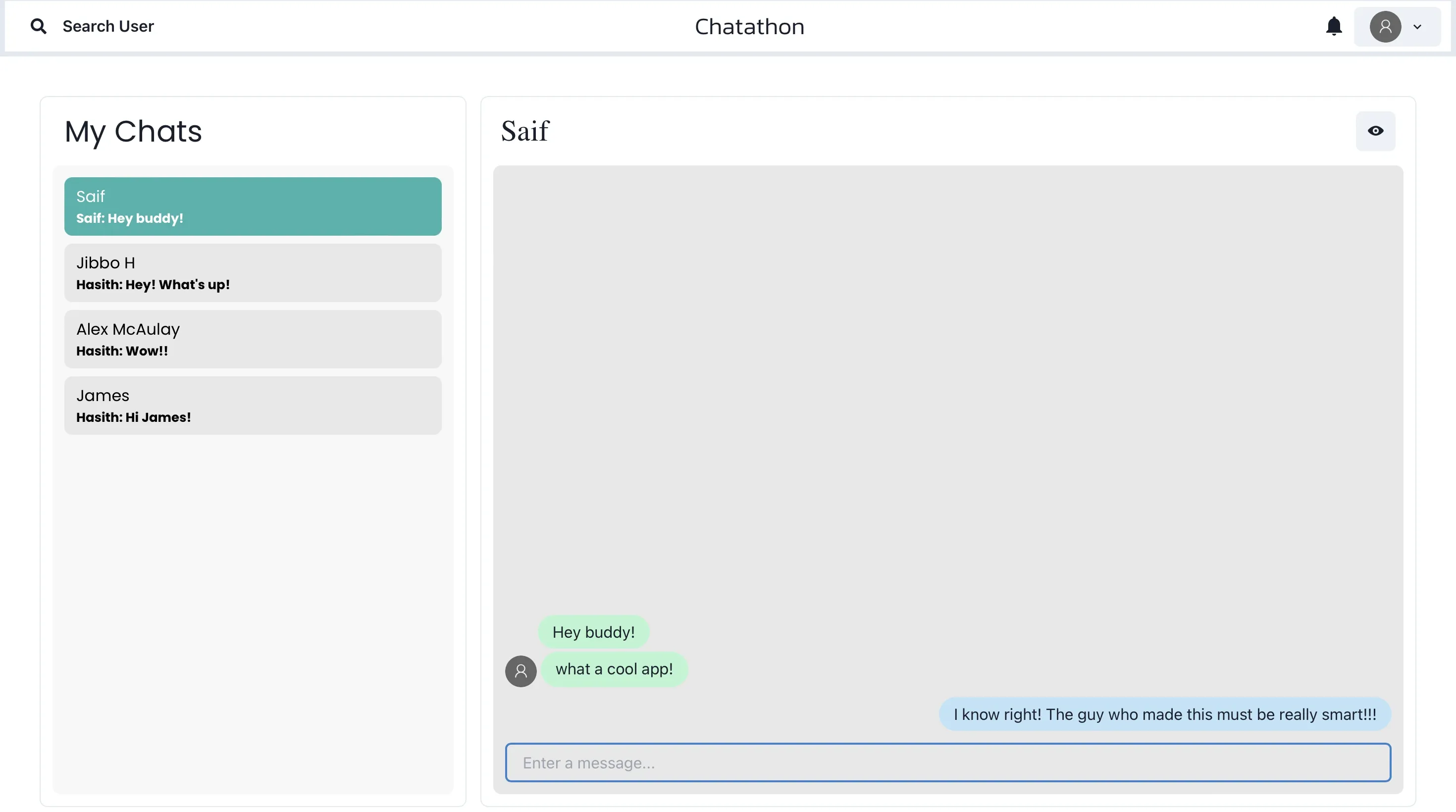 Chatathon messaging demo 